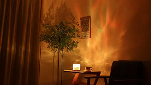 Dynamic Water Ripple Night Light - LED Projector Lamp for Bedroom and Gaming Room Decor